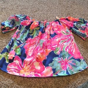 Off the Shoulder Jungle Utopia Sain Top